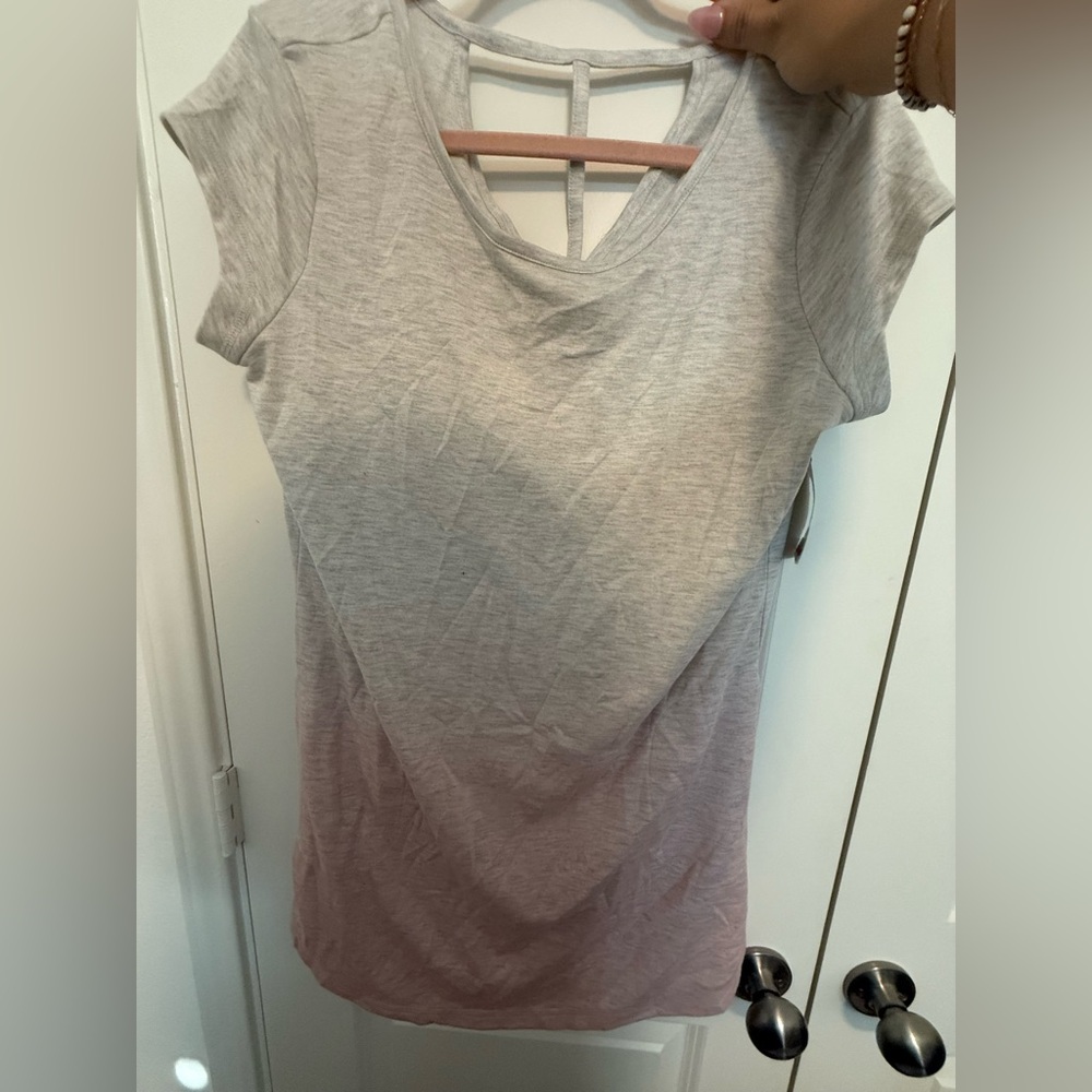 Ideology Gray and Pink Tee dress